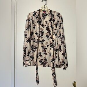 Vince Camuto Long Sleeve Blouse with Neck Tie